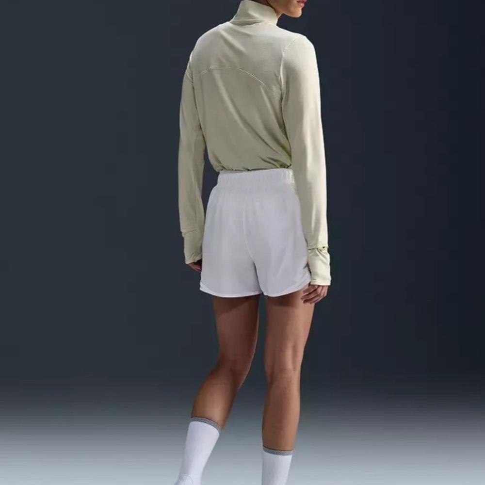 Nike Women's White Athletic Shorts - Picture 2 of 5